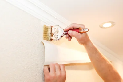 Pose de papier peint à Gavrelle — revêtements muraux et toiles de verre